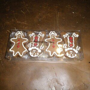 Interior Accents Fireside Collection 4 Gingerbread Men Floating Candles